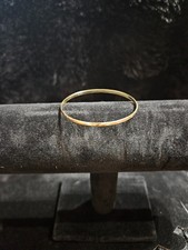 GOLD FILLED /STERLING SILVER BANGLE BABY BRACELET 2 in diameter