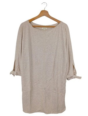 MAX STUDIO Tunikakleid Damen Kleid Gr. DE 36 hellgrau Casual-Look