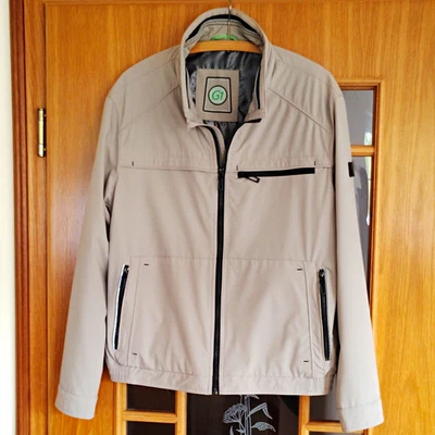 Gate One Herren Blouson Jacke kurz Beige Gr. 26 Stehkragen RV winddicht - Bild 1 von 4