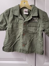 Disney Winnie The Pooh Shirt Boys Size: 12-18 Months Button Adorable