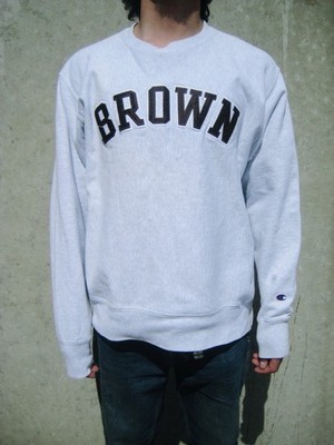 Vintage Champion Reverse Weave Brown University Sweatshirt