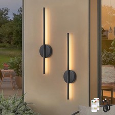 2X 50/80cm Magnetic Rechargeable LED Wall Light Wireless Internal Wall Sconce UK