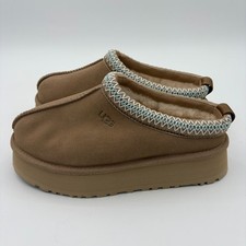 UGG Brand Women's Tazz II Braid Platform Slippers Shoes Sand Size 7