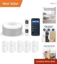 WiFi Home Security System 8-Piece Kit Wireless DIY Smart Alarm with Phone App