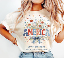Comfort Colors America 250th Birthday Shirt V...