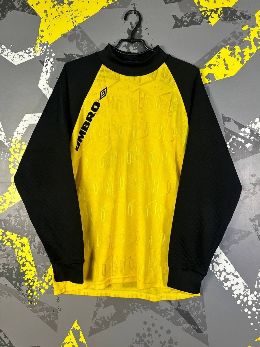 サイン入り 90-92 UMBRO パルマ ゴールキーパー ユニフォーム Umbro Vintage Jersey Football Soccer Goalkeeper Shirt 90s Yellow