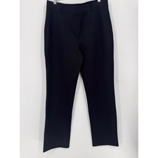 Quince Ultra-Stretch Ponte Straight Leg Pants Women L Black