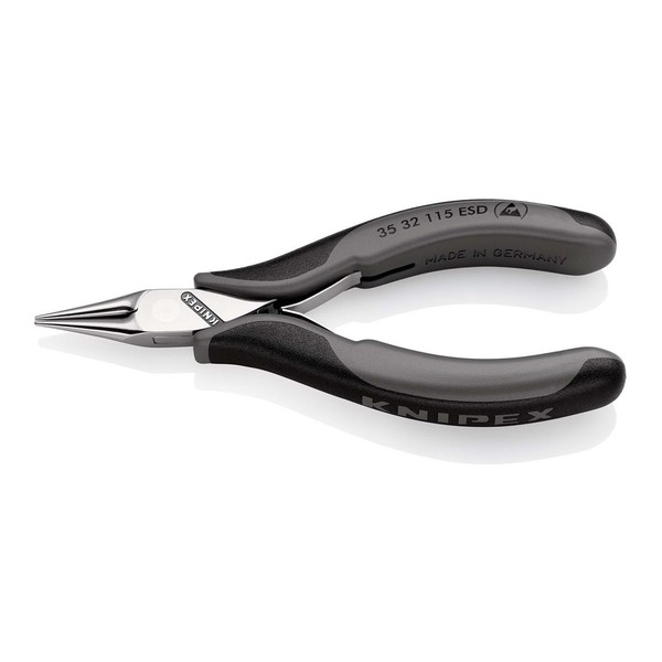 Knipex 35 32 115 Esd Elektronik-Greifzange Esd Mit Durchgestecktem Gelenk Mit-image