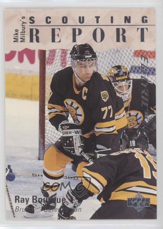 1995 Upper Deck Mike Milbury's Scouting Report Electric Ice Ray Bourque HOF 0m8e