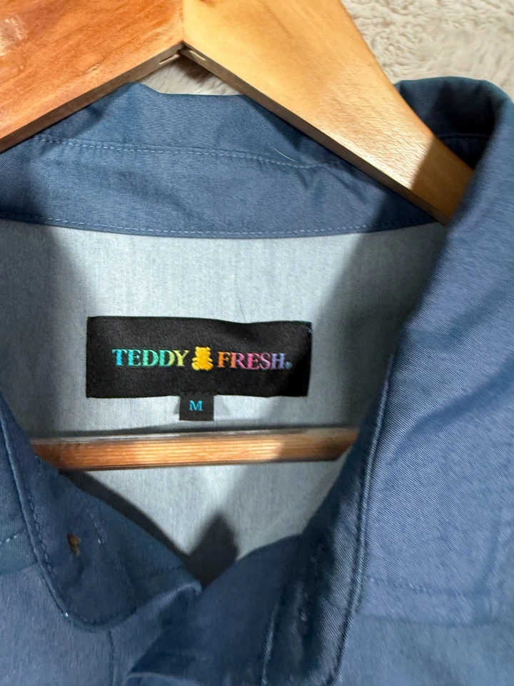 Teddy Fresh Magic The Gathering Collab Button Down M Gamer Streetwear Esports LS - Image 2 of 4