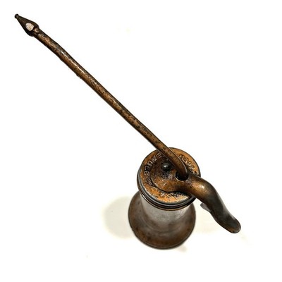Vintage Oil Can Eagle Eaglet Pump Finger Oiler Made in USA Gooseneck Looker