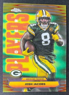 2025 Josh Jacobs Topps Football Chrome Power Players #PP-20 Green Bay Packers