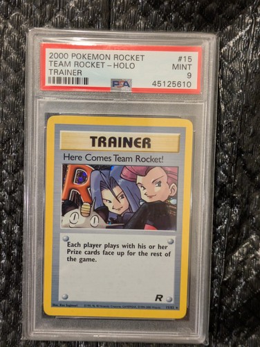 Here Comes Team Rocket! (Unlimited) graded PSA 9 for sale on eBay