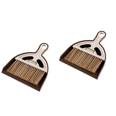  2 Pieces Mini-besen Und Kehrschaufel Besen- Kehrschaufelset Minibürste