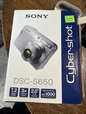Sony Cyber-shot DSC-S650 7.2MP Compact Digital Camera 3x Zoom Silver 2.0" LCD