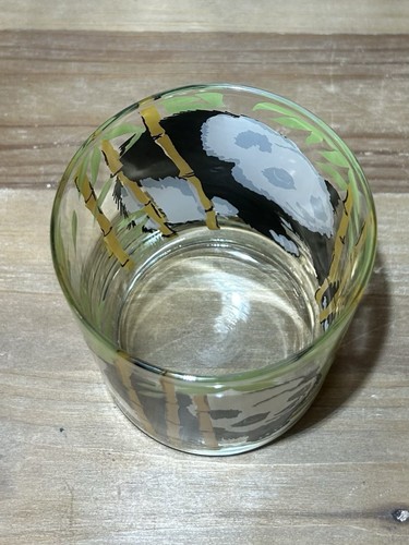 SET of 8 Neiman Marcus Panda Bear Tropical 4" Cocktail Bar Glass Vintage 1970’s - Picture 9 of 9