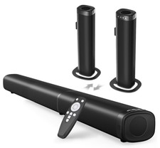 Barra Sonido 100W Bluetooth 5.3 Desmontable 2 en 1 ARC  ptico AUX para TV, Nuevo