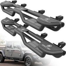 Side Rail Running Boards 3-raised Steps For 2020-2026 Jeep Gladiator Jt 4 Door Side Rail Running Boards 3-raised Steps For 2020-2026 Jeep Gladiator Jt 4 Door