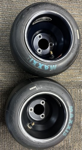 Go Kart Racing Aluminum Wheels And Blue Maxxis Tires | eBay