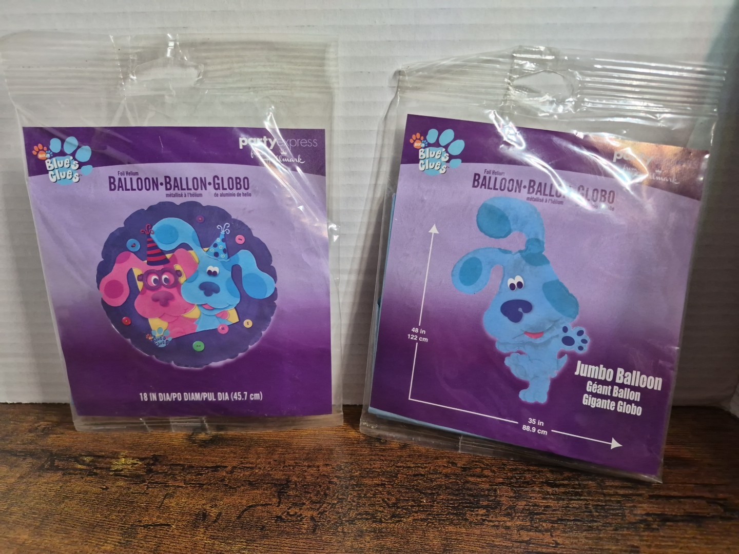 Vintage Blue's Clues Jumbo Helium Balloon Hallmark 48