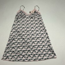 Pink Lace Trim Slip Dress Floral Nightgown Small NWT Pajamas Coquette Sleepwear