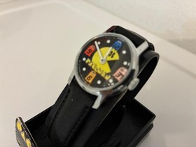 NOS  BRAND NEW  RARE 1980 BRADLEY PAC-MAN COLLAB VIDEO GAME WATCH WORKS PERFECT!