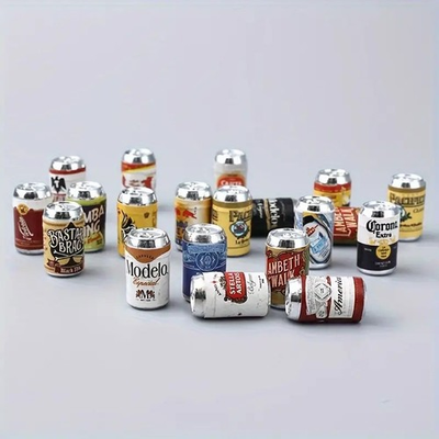 #ad Set of 5 Miniature Beer amp; Drink Cans Dollhouse amp; Diorama Acc. 1 12 Scale $8.99