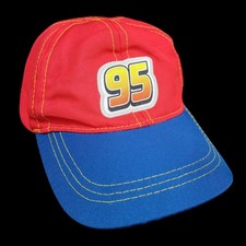 Disney Pixar Cars Lightning Mcqueen Baseball Hat Pit Crew Cap Boys Toddler Kids