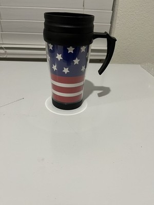 Thermo Serv Patriotic USA Insulated Travel Mug Stars & Stripes Twist Lid 16oz