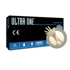 MICROFLEX Ultra One UL-315 Disposable Latex Gloves, Large, 50-Gloves