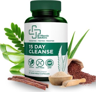 DR VITAMIN SOLUTIONS 15 Day Cleanse   Natural Colon Detox & Digestive Support