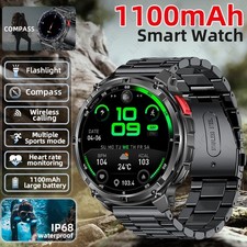 Montre Connectée Homme Smartwatch Sport Étanche Appels Bluetooth Android iOS