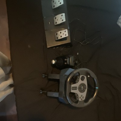 PXN Racing Wheel Controller Black Silver Wired with Pedals and Shifter