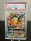 EEVEE & SNORLAX GX 2019 Pokemon FA SM169 Tag Team Holo Black Star Promo PSA 9
