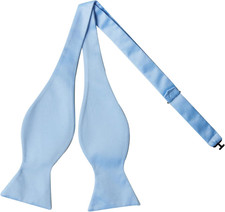 Mens Solid Self Bow Tie Jacquard Woven Bowtie for Men Tuxedo