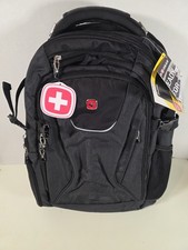 Swiss Gear Travel Tech Elite Laptop Backpack TSA Compliant USB Grey