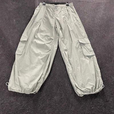 DAILY PRACTICE Base Jump Parachute Trousers Women's Size S Eucalyptus