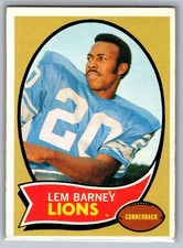 1970 Topps - Lem Barney #75 (RC) - HOF VG-EX