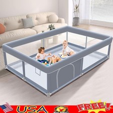 Large Baby Playpen Safety Toddler Play Area 360  Vision Easy Assemble Portable