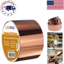 Copper Foil Tape 2inch x 66ft - Superior Dual Conductivity Flexibility