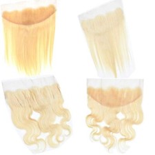 TIMMALC HAIR PERUVIAN BLONDE 613 LACE FRONTAL 13x4 STRAIGHT/BODYWAVE FREE PART