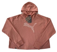 Puma Women's Cropped Power Hoodie Rosette Pink TD42436 M