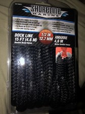Shoreline Marine SL75831 DOCKLINE NYL DBBRD 1/2"X15'BLK