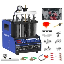 Automotive Fuel Injector Tester Cleaner Ultrasonic Injector Cleaning Machine US