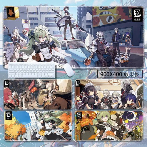 Large Waterproof Mouse Mat Cosplay Zenless Zone Zero Anime Keyboard Pad Decor - Picture 3 of 34