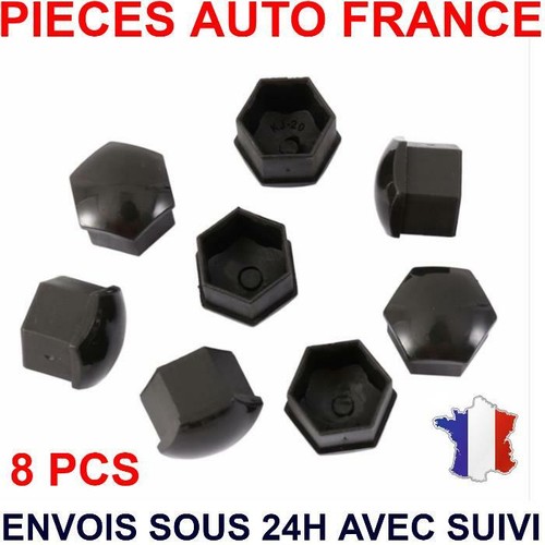 Pack De 25 Capuchons Cache-Écrous à Crampons Nylon 13/16" - Pour Remorque, Camping-Car, Blanc (Neuf)