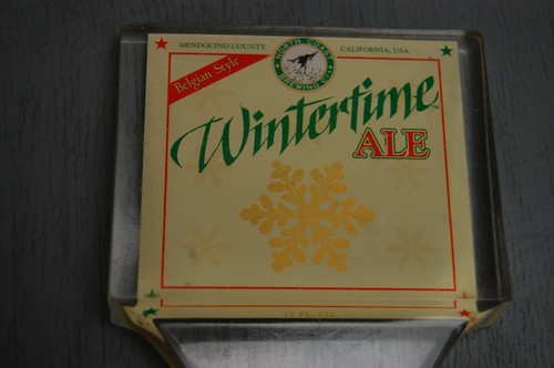 North Coast Brewing Belgian Style Wintertime Ale Beer Tap Handle 8" - Picture 3 of 8