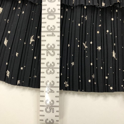 Mini Vestido Current Air Pequeño Línea A Sin Mangas Plisado Capas Negro 1990080 HRJ - Imagen 4 de 11