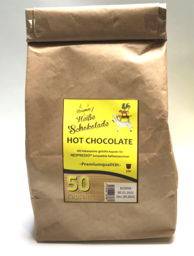 Heiße Schokolade Kapseln für Nespresso* - 50 Stück - Aktion - Bild 1 von 4