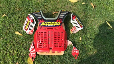 90er ANTWORT Brustprotektor Guard Motocross Retro Vintage Brustgeschirr MX JT AXO